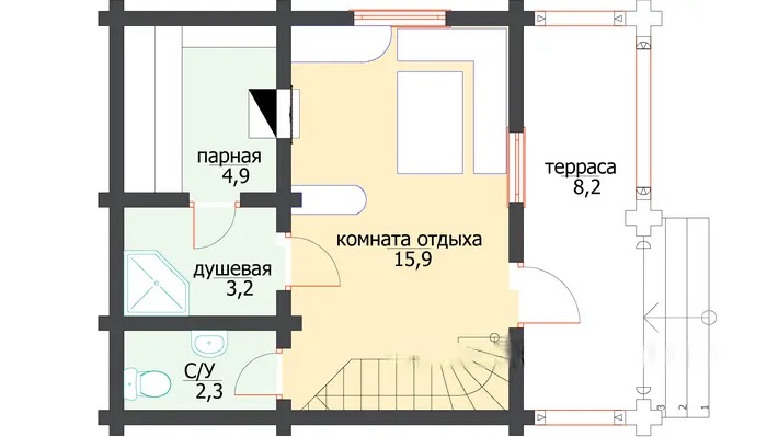 A-063 «Павел»: план 1 этажа